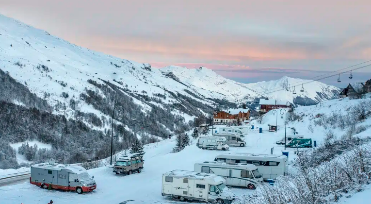 Met de camper naar ski walhalla Les Trois Vallées