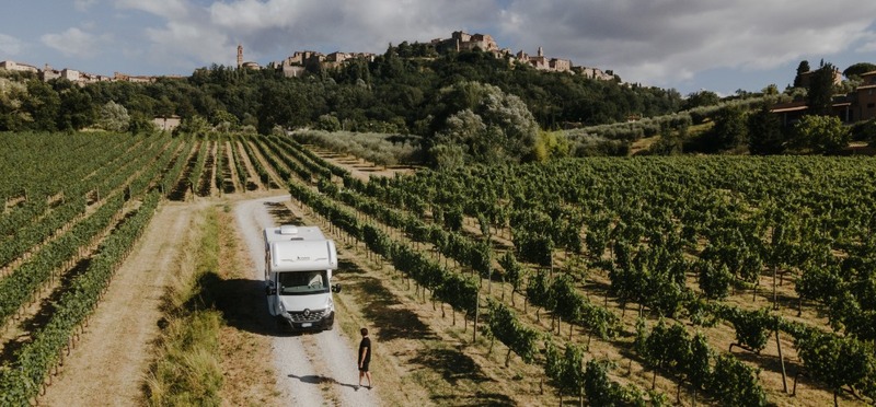 Toscane maar dan met de camper